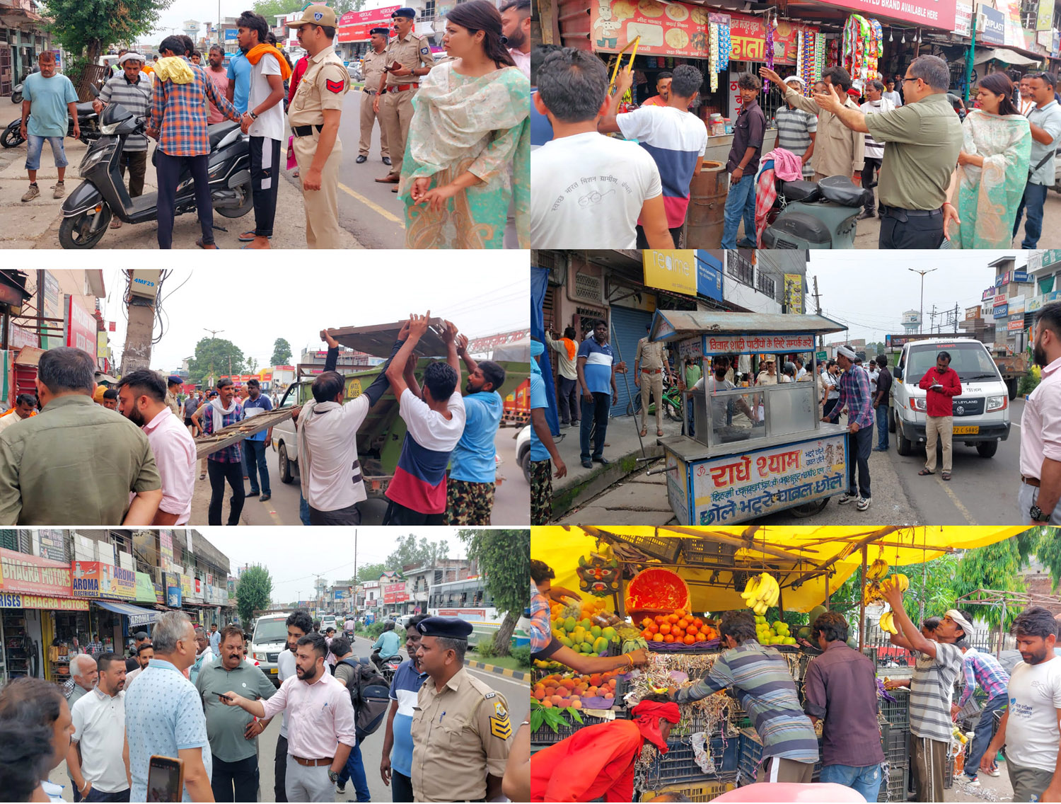 *Anti-encroachment drive launched in Una under 'Mission Free-Footpath'*.